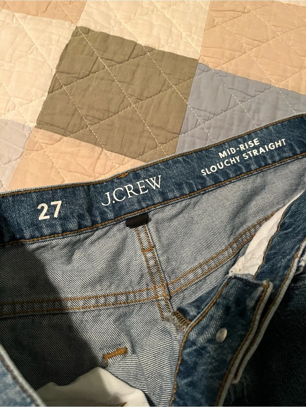 J. Crew Women’s Medium Blue Mid Rise Straight Jeans
